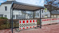 Nienhagen, Bushaltestelle Kliffstrasse im Bau Nienhagen, Bushaltestelle Kliffstrasse im Bau